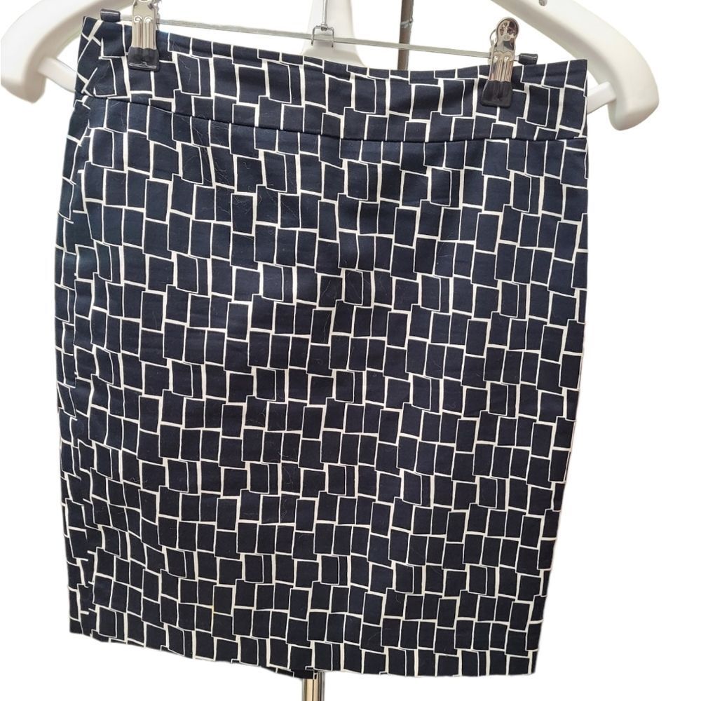 Ann Taylor Geometric Print Pencil Skirt size 0P
